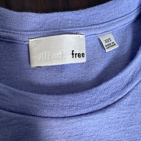 Wilfred Free Women's Jada Cut-Out Midriff Bodycon Dress in Lavender Size XXS - Picture 4 of 4